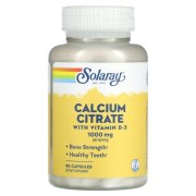 Заказать Solaray Calcium Citrate with vitamin D-3 1000 мг 90 капс