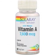 Заказать Solaray Dry Form Vitamin A 7,600 мкг 60 вегн капc
