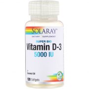 Заказать Solaray Vitamin D3 5000 IU 120 гел капс